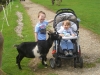 Ben, Aaron and a goat